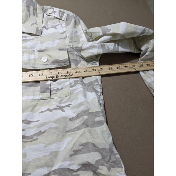Sanctuary Women's Camo military style shirt jacket shacket neutral XL - Picture 8 of 9